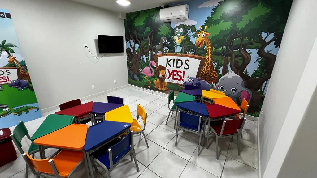 Sala Kids da YES! Idiomas Cascatinha em Juiz de Fora